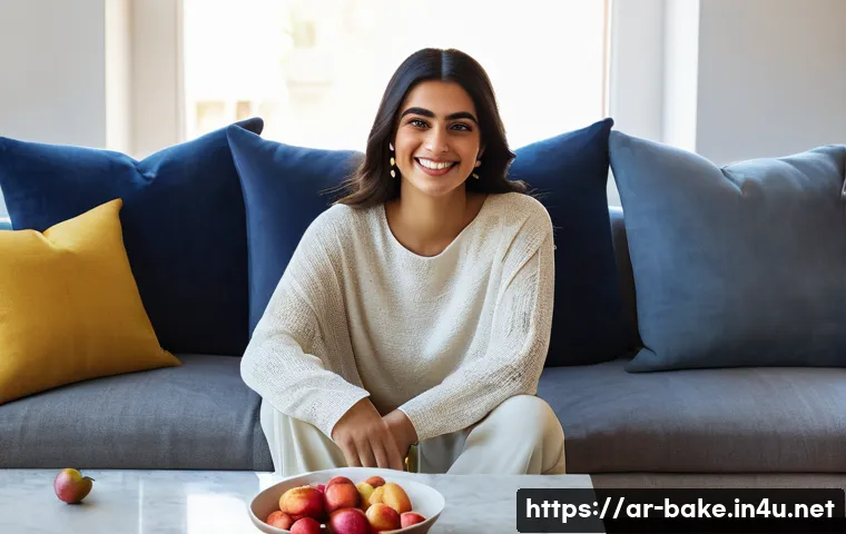 저칼로리 스낵 브랜드 - A vibrant, naturalistic photograph capturing a young Arab woman in her mid-20s, with a warm, genuine...